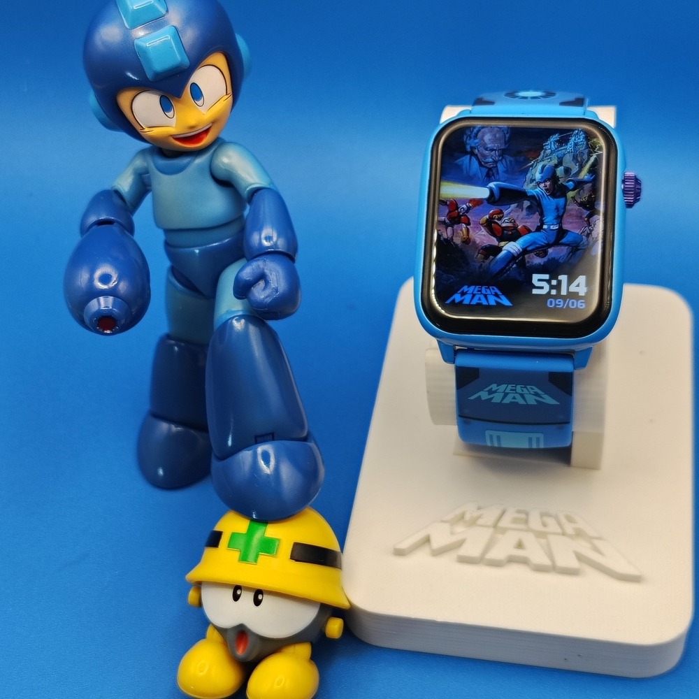 Mega Man Myplay Retro Digital Gaming Watch W/ Figure Set & Pre Order Bundle
